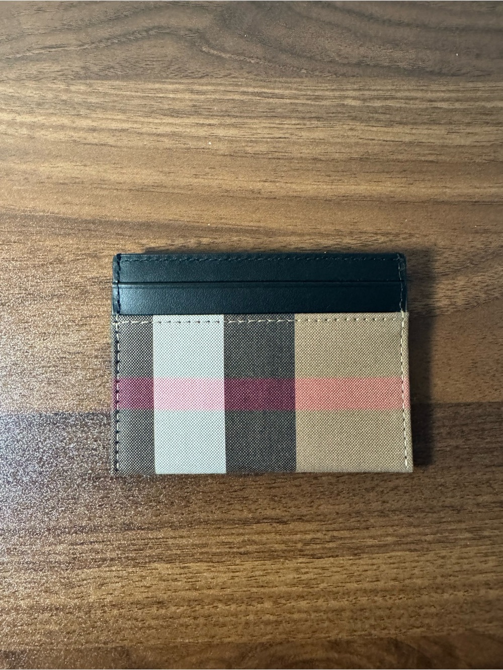 Burberry Check Card Case